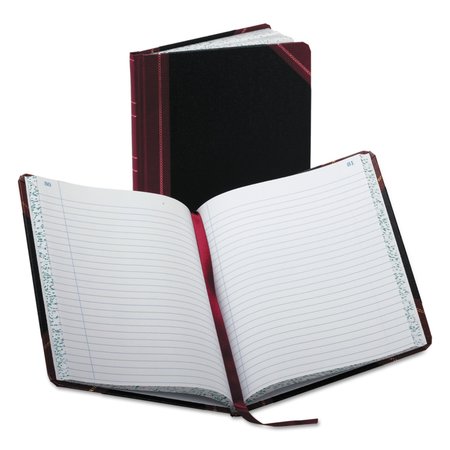 BOORUM & PEASE Black and Red Record Account Book, 9-5/8" X 7-5/8", 150 Pg 38-150-R